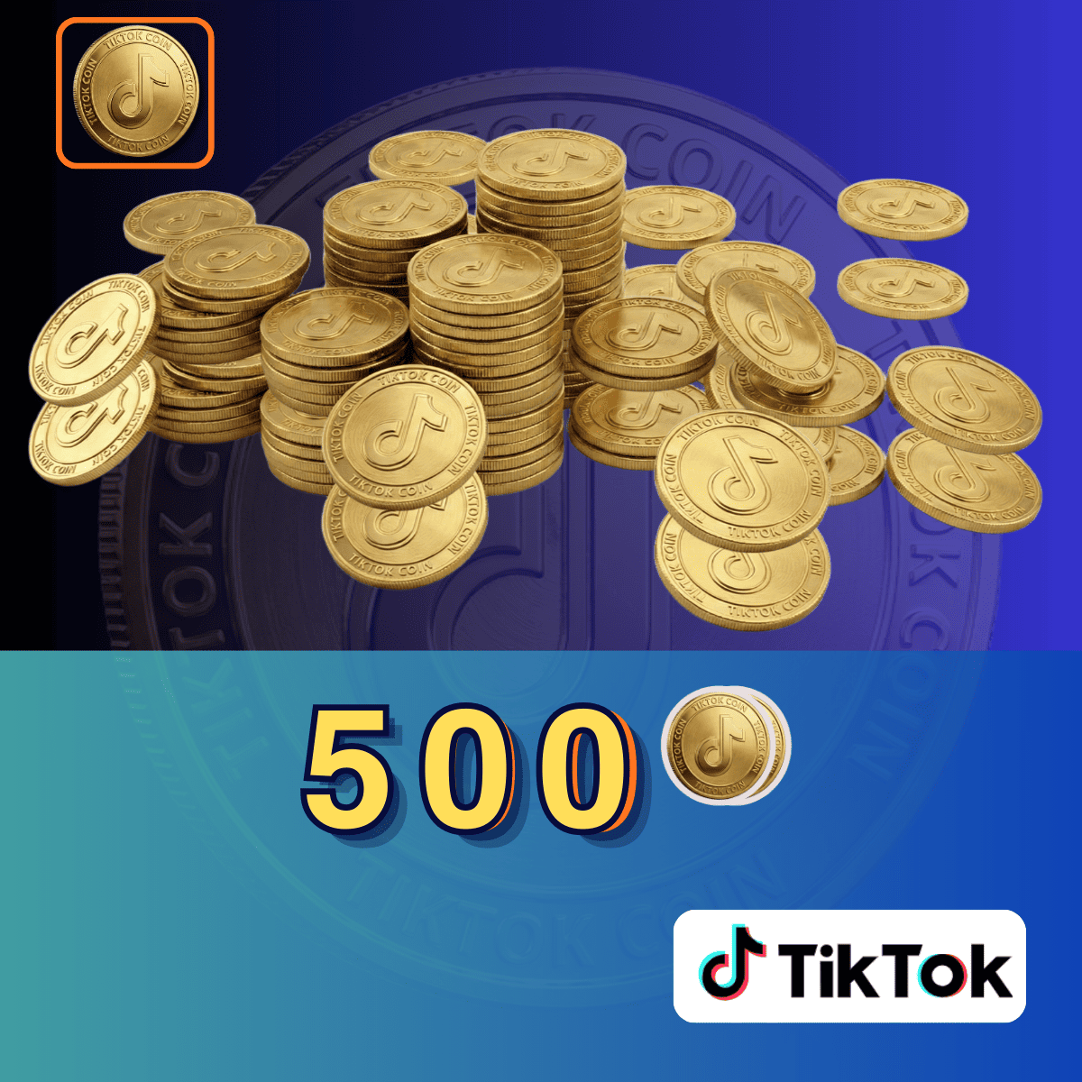 500 عملة تيك توك.