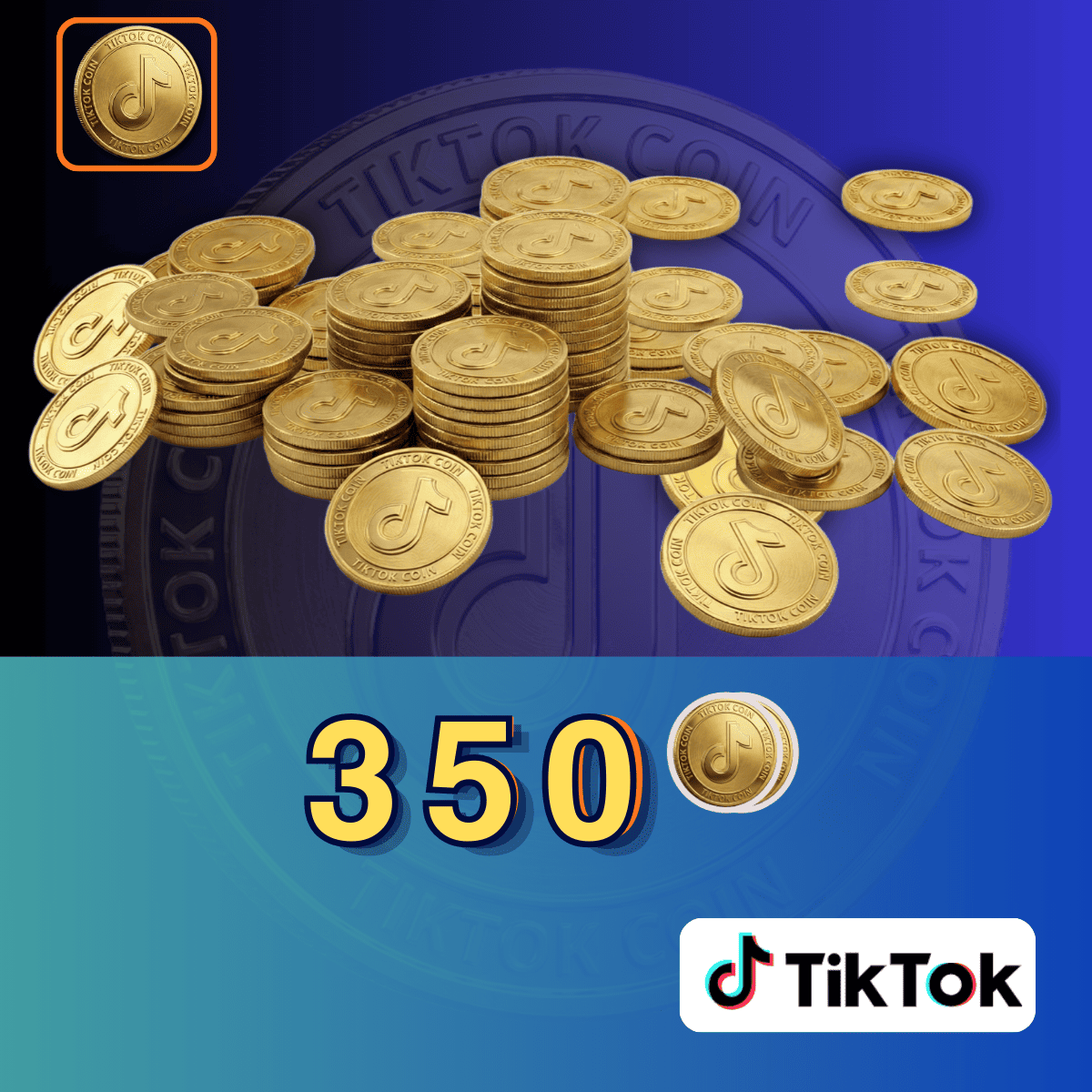 350 عملة تيك توك.